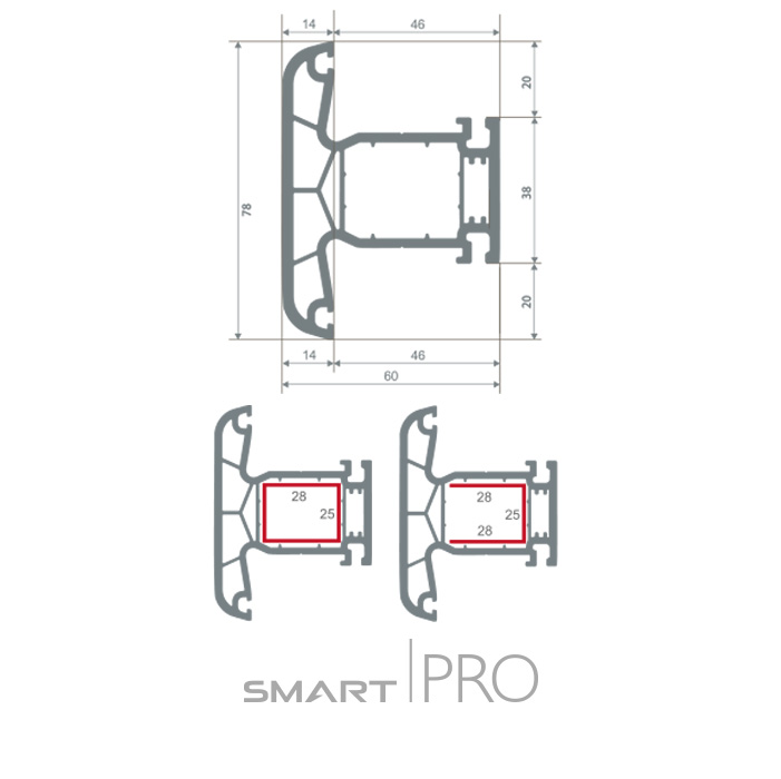 Импост 4-х камерный в Костанае