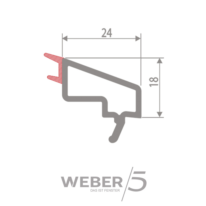 Штапик стандартный 24 мм в Костанае