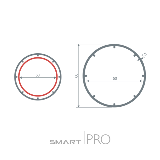 Труба круглая (60) в Костанае