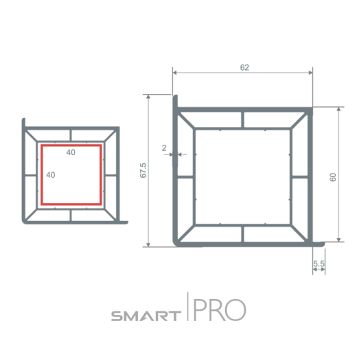 Профиль углового соединения (60) в Костанае