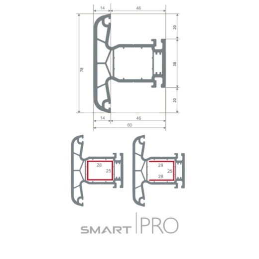Импост 4-х камерный в Костанае